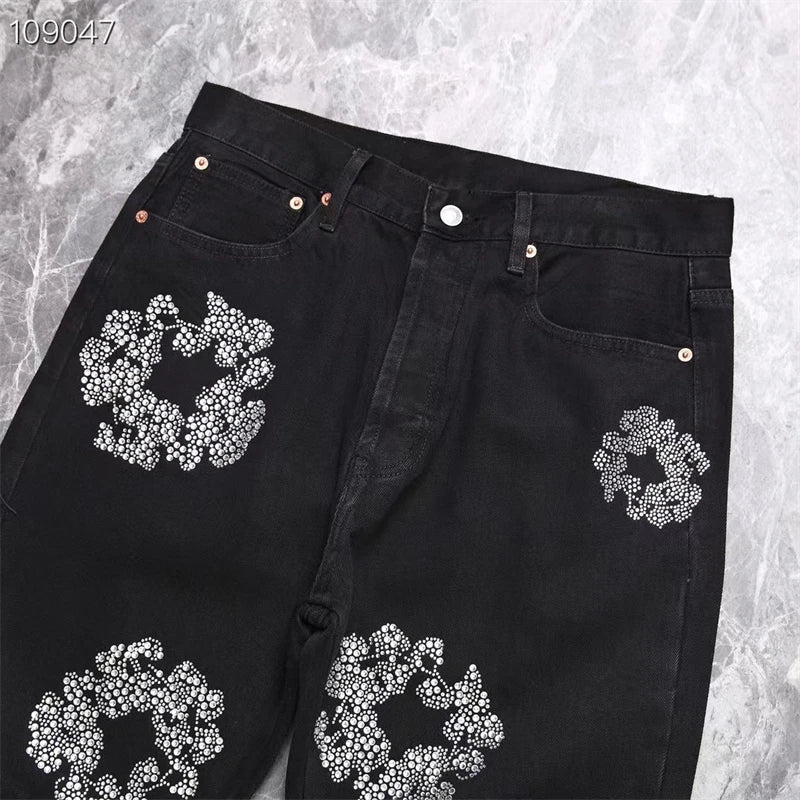 BLACK WASHED JEANS